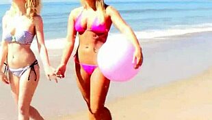 Girls kissing leads to intense lesbian orgasm