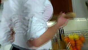 Sexy blonde gets fucked hard in high heels on bed