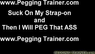 I will demonstrate dominance using my strapon for intense anal play