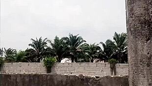 i fucked the pretty girl with big tits and huge ass in the bush