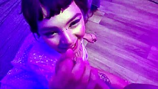 cute alt teen fucks lucky guy and swallows cum.