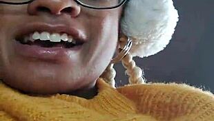 beautiful hairy woman playing with dildo