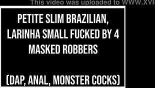 Petite brazilian latina gets ANAL FUCKED by robbers with HUGE BBC