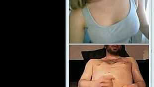 cute girl says, 'let me help you jerk off more' on webcam