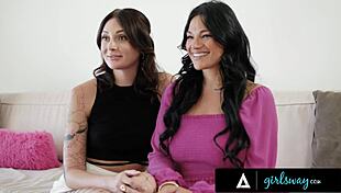 lesbian recruiters seduce straights into 4some