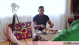 the hypno trick works on pizza delivery chick so time to fill white pussy