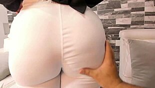 beautiful big ass babe meets stranger in shop, gets fucked at his house