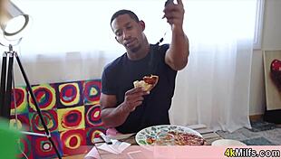 the hypno trick works on pizza delivery chick so time to fill white pussy