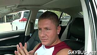 A horny gay stud gives oral job.