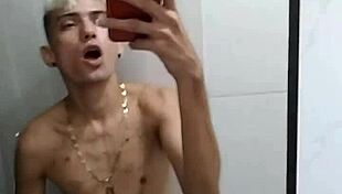 i'm jerking off in the bathroom after soccer