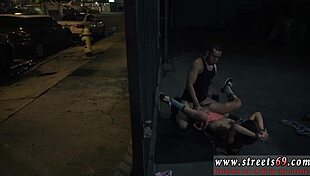 teen teacher in glasses gets passes from guys in bondage scene