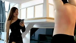 My Chinese mistress Yihuan whips me hard with brutal femdom style