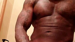 bbc worship with muscular bodybuilder