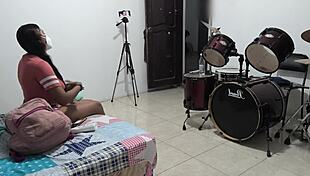 Sexy Housewife Packs Backpack for Venezuelan Vacation. Natural Tits and Horny Adventures Await.