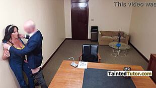 Teacher Abi James Submits to Principal Danny Steel in OFFICE DOMINATION