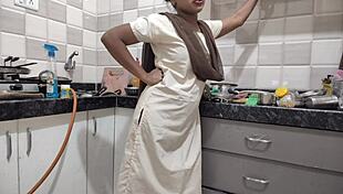 I, uh, got banged by stepbro after college, Hindi audio real loud!