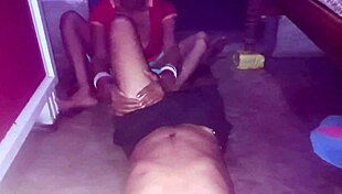 Step sister catches me jerking off and engages in intense hard sex with my monster cock.