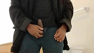 fantasizing about wife with slow motion masturbation in garage