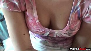 teen tries anal on home video!