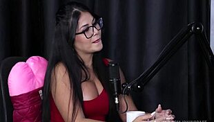 glamorous teen tifany rocha in sheer red lingerie