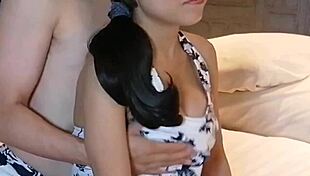 Amateur Big Tits Girlfriend in Swimsuit Gets Nipple Stimulation to Orgasm Close-Up.