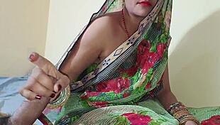 Innocent bhabhi bends over for doggystyle with dirty talk
