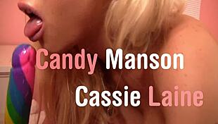lesbians candy manson and cassie laine love the pink bedroom 😍