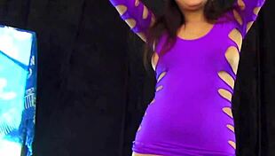 Petite Girl's Casting Involves Teasing, Clothes Ripping, And Striptease With Dirty Talk