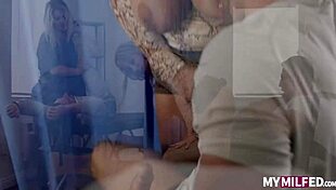 I watched hot horny milf sluts jenna starr and melony melons having fun at the physio