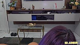 HOT TEEN STOPS GAME FOR HUGE TIT FACE FUCKING!