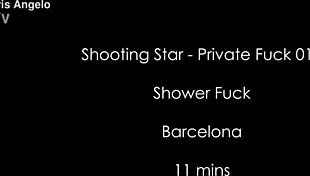 Shooting star cris angelo in private shower fuck