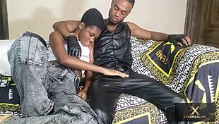 yo, check this hot black teen 18+ getting slammed by fat dick biker on sofa