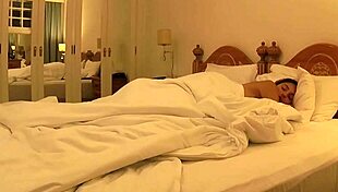 Couple enjoys early morning sex on vacation, the brunette bent over for amateur fun