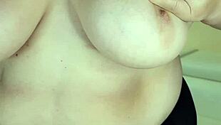 Thick Busty Granny Strips Down to Bare Her Hairy Mature Body