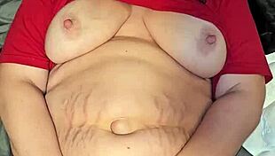 Milf cums with big tits and big orgasm