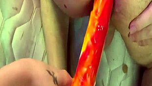 Femdom Amateur Pegging Big Cock With Huge Dildo In Fetish Play