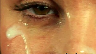 Sexy Centerfold Endures Extreme Bukkake Facial, Devouring Every Drop Of Jizz