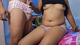 pinay homemade couple enjoys family time together