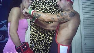 Wow! Behind The Scenes: Sexy Slim Model Vs Pornstar In Hardcore Intergender Match!