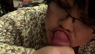 i love these blowjob finishes with deepthroat and cumshots on tongues