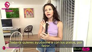 uh, my hermanastra got stuck in laundry, help needed!