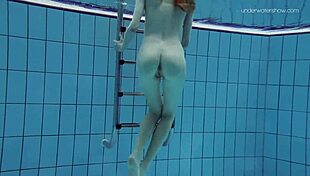 anna netrebko softcore swimming in underwater pool teasing