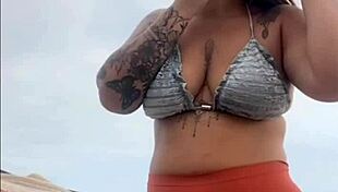 i'm at the beach, my pussy's all swollen and wet, ready for some cock!
