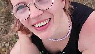 Petite amateur blows in nature during my cyprus trip