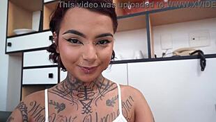 yo, brazilian cutie annie clementina tries anal in wild interview! 😈