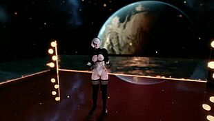 Wow, 2B Sexy Cover Dance With Big Tits And Ass!