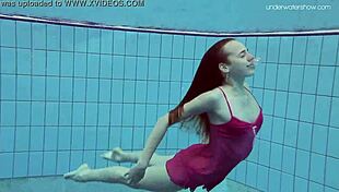anna netrebko softcore swimming in underwater pool teasing