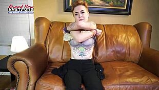 Exotic cutie Micah rubs her tits, sucks cock, and gets cum on tits