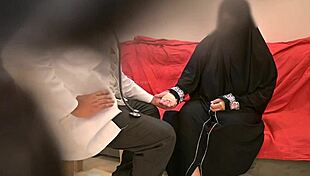lucky doctor gets blowjob from hijab girl in hospital