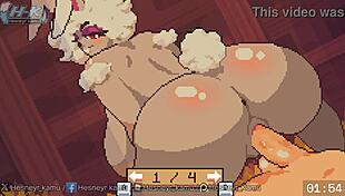 Sloppy bunny vaginal sex with big black cock blowjob and cumshot on big ass